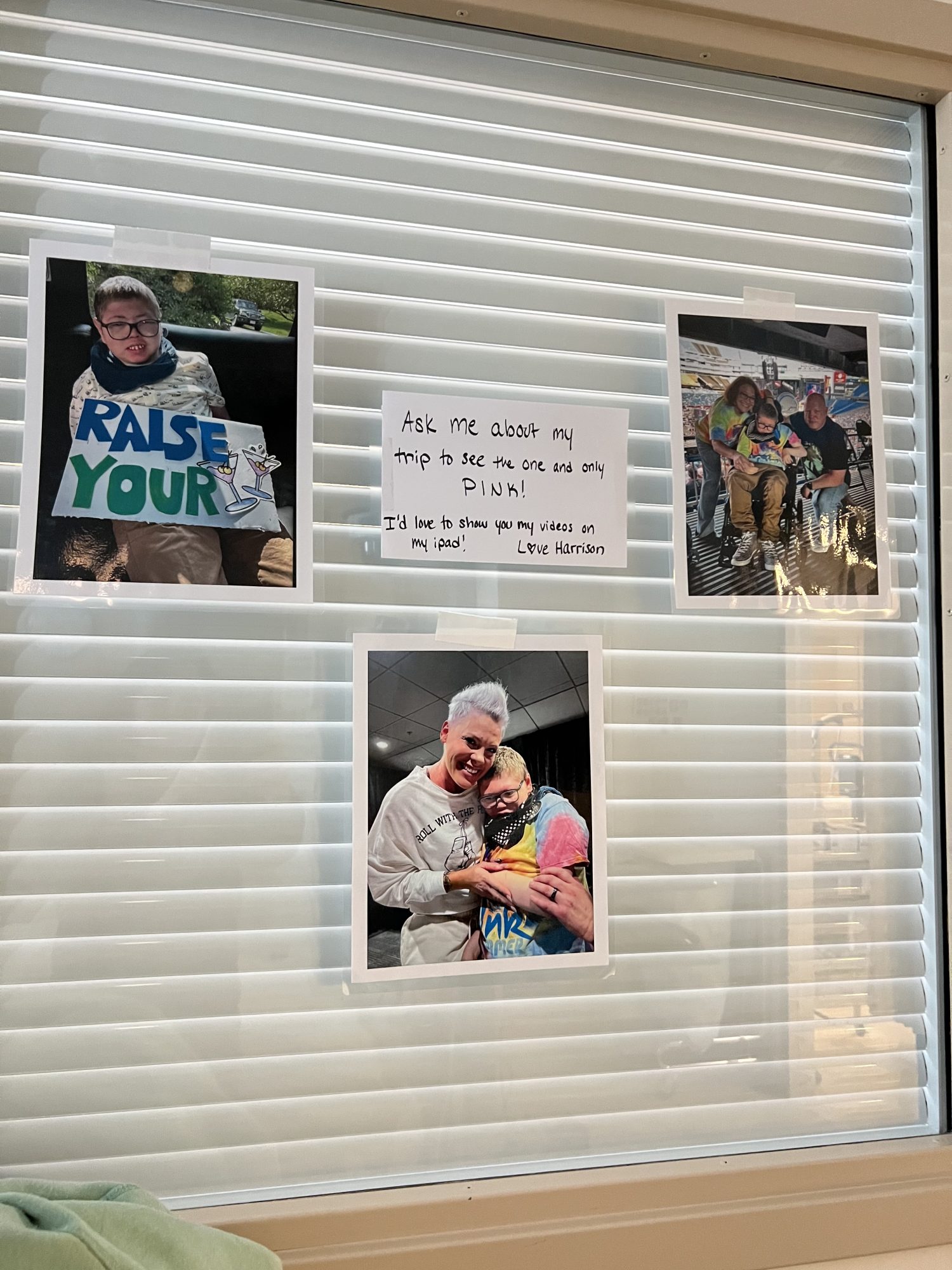 Prints of teenage boy meeting P!NK